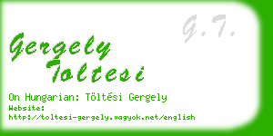 gergely toltesi business card