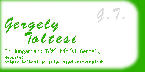 gergely toltesi business card